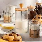 Cafeteira Prensa Francesa com Tampa de Bambu