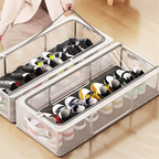 Caixas Organizadoras Para Tênis Sapatos Multiuso Empilhável Tampa Flip