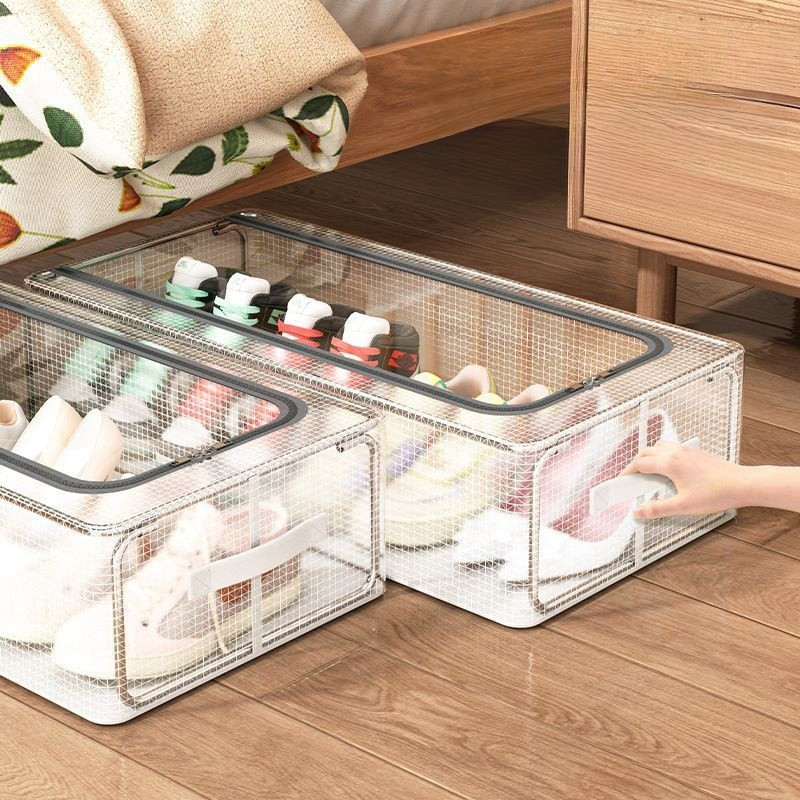 Caixas Organizadoras Para Tênis Sapatos Multiuso Empilhável Tampa Flip