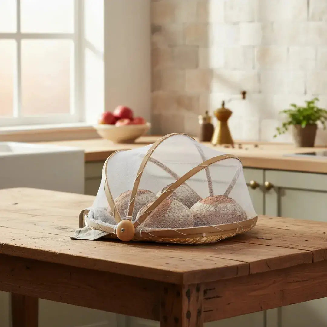 Cesto Porta Pães de Bambu