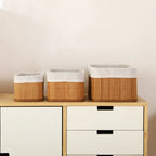 Cestos Organizadores de Bambu Kit 3 - Modern Casa