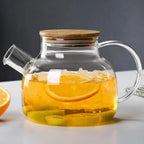 Chaleira de Vidro com Tampa de Bambu - Modern Casa