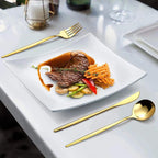 Conjunto de Talheres Luxo Dourado Inoxidável 24 Peças - Modern Casa