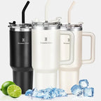 Copo Térmico Inox Portátil com Tampa e Canudo 1200ML - Modern Casa