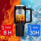 Copo Térmico Inox Portátil com Tampa e Canudo 1200ML - Modern Casa