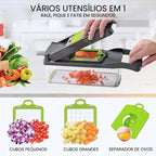 Cortador e Fatiador de Legumes Multifuncional 14 em 1