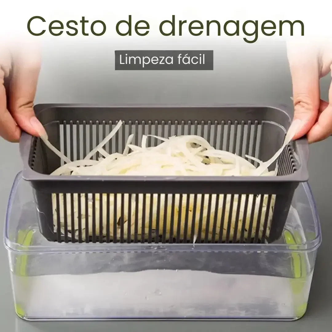 Cortador e Fatiador de Legumes Multifuncional 14 em 1