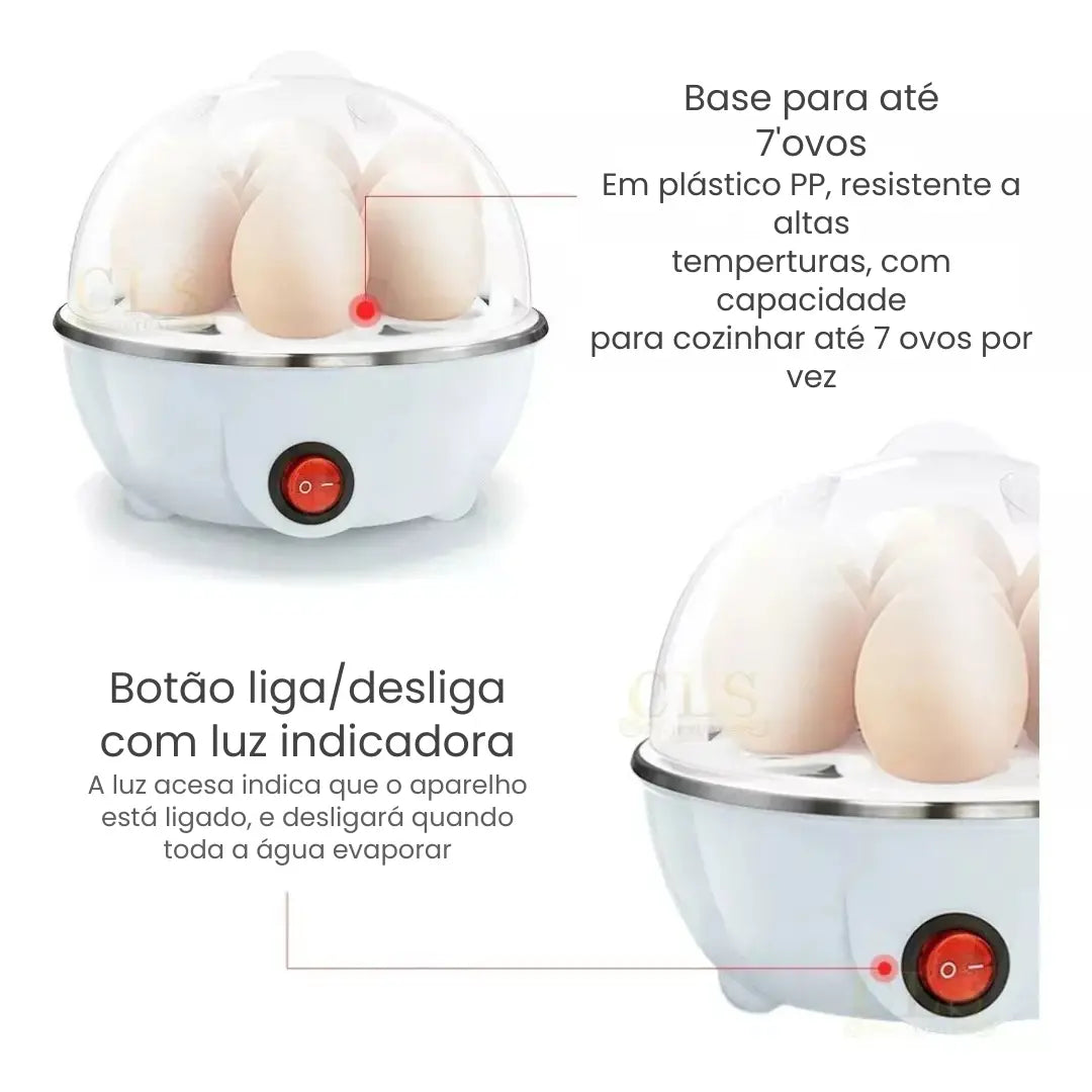 Cozedor Elétrico de Ovos e Legumes Multifuncional - Modern Casa