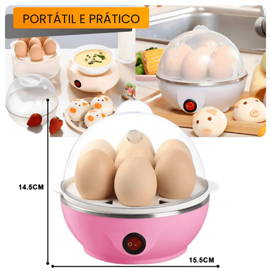 Cozedor Elétrico de Ovos e Legumes Multifuncional - Modern Casa