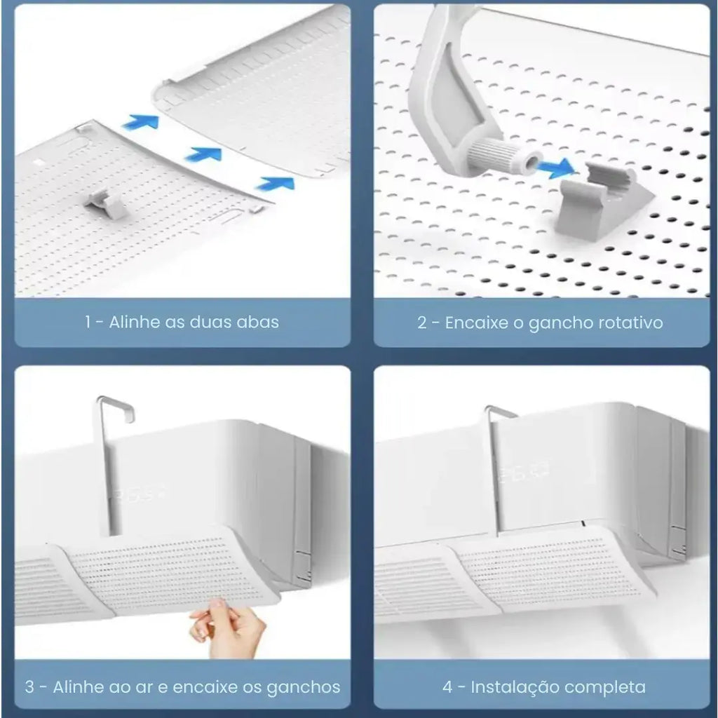 Defletor Direcionador de Ar para Split - Modern Casa