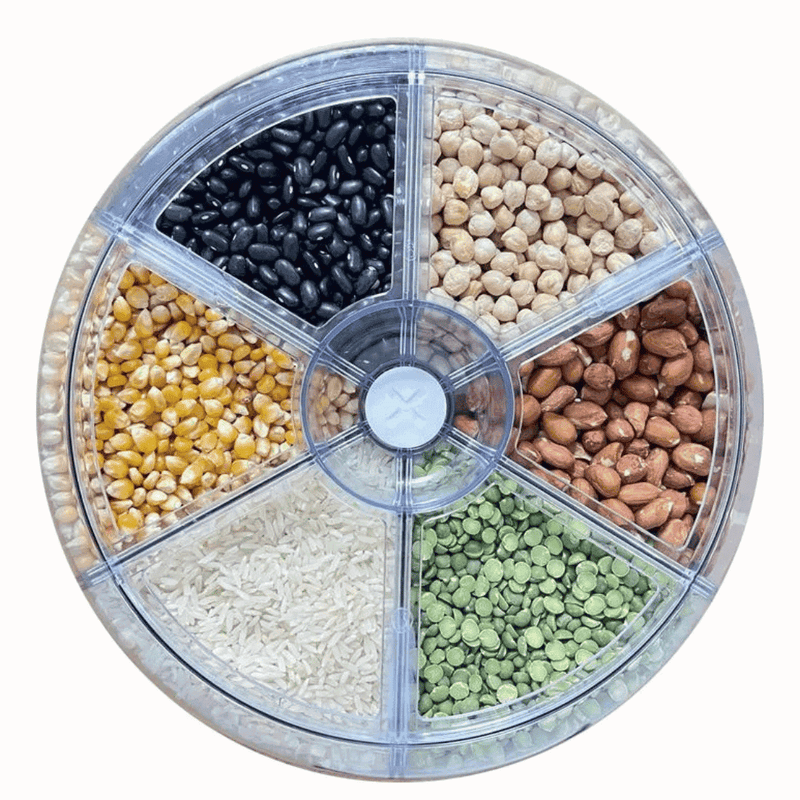 Dispensador Giratório 360° para Arroz e Grãos - Modern Casa