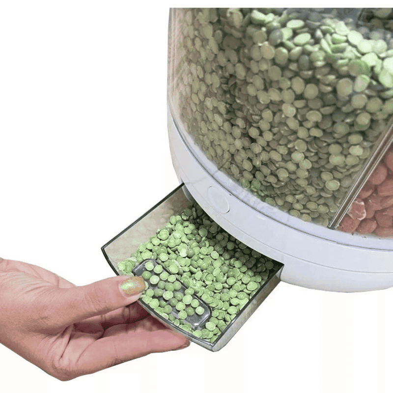 Dispensador Giratório 360° para Arroz e Grãos - Modern Casa