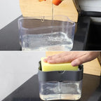 Dispenser Sabão Detergente 2 em 1 com Porta Esponja