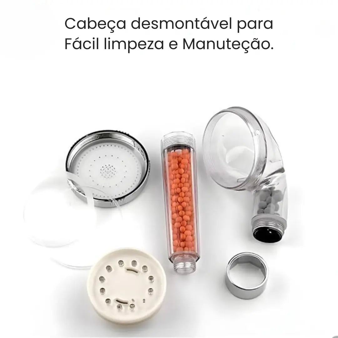 Ducha de Alta Pressão com Filtragem Iônica - Modern Casa