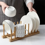 Escorredor de Pratos em Bambu Natural - Modern Casa