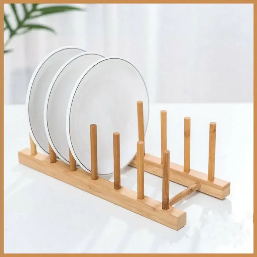 Escorredor de Pratos em Bambu Natural - Modern Casa