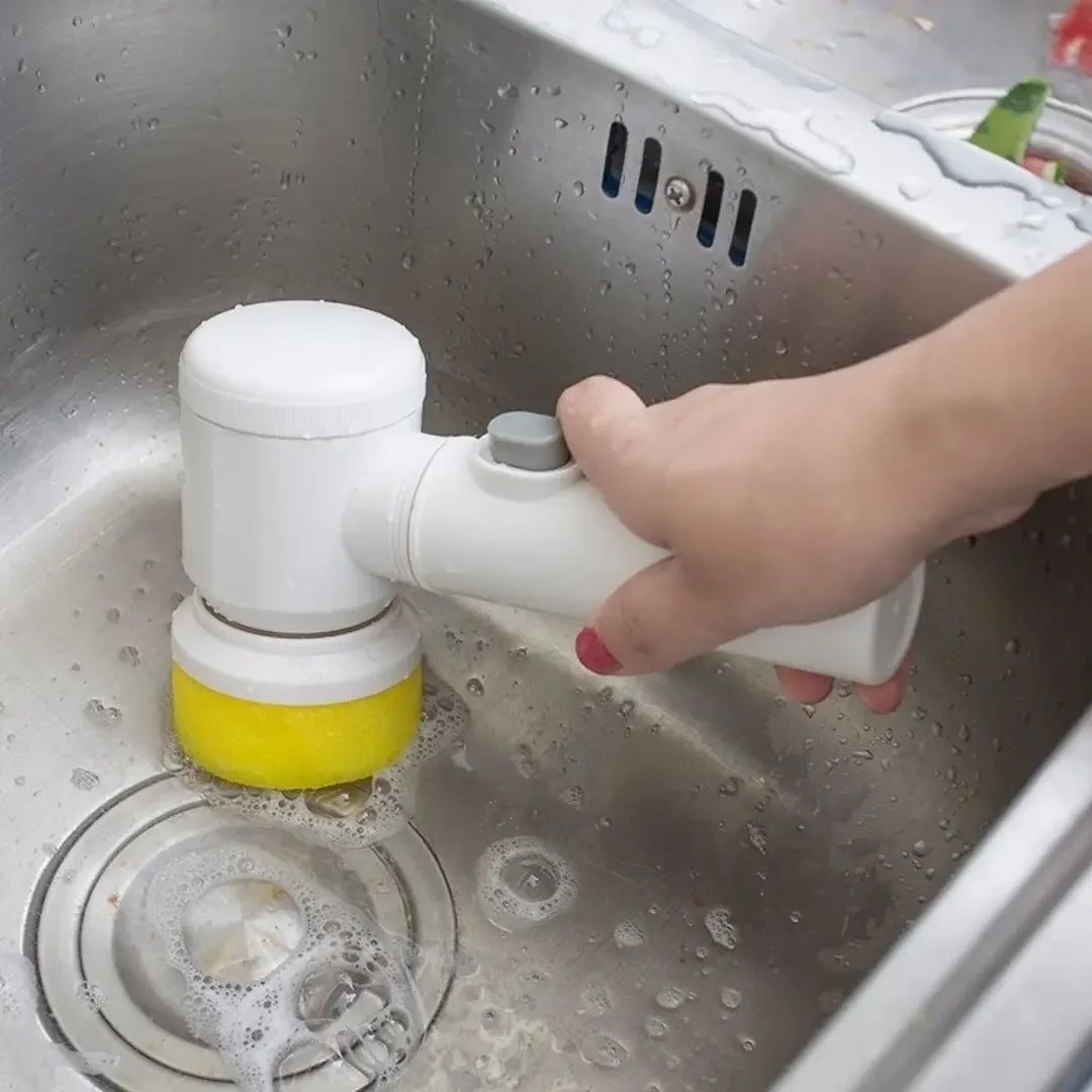 Escova de Limpeza Elétrica Multifuncional Turbo Clean - Modern Casa