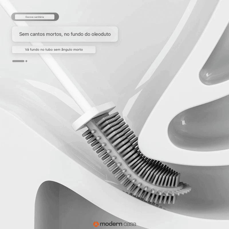 Escova Sanitária de Silicone 2 em 1 - Modern Casa