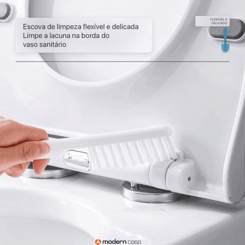 Escova Sanitária de Silicone 2 em 1 - Modern Casa