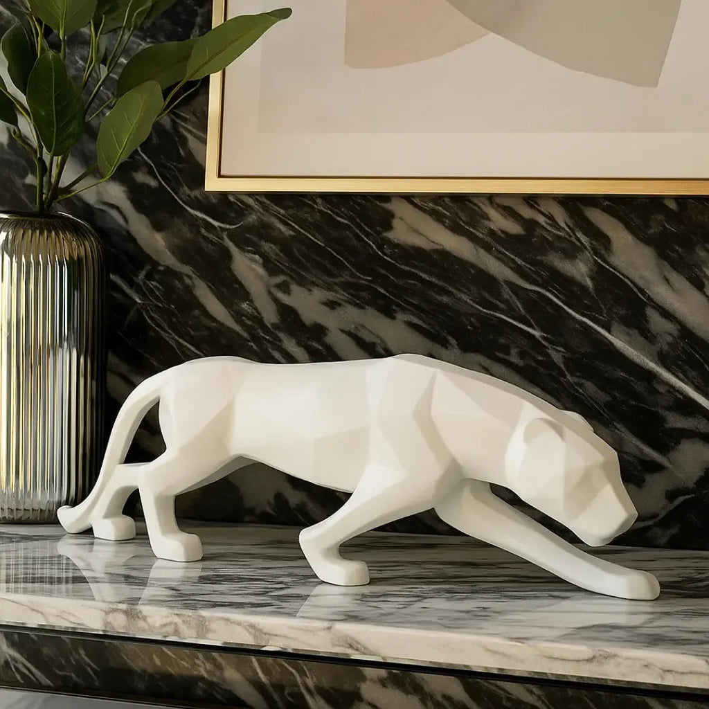 Escultura Decorativa Pantera Luxo