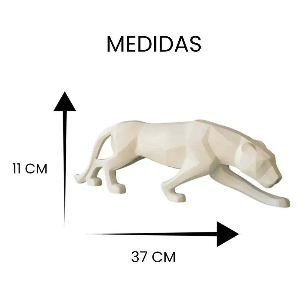 Escultura Decorativa Pantera Luxo