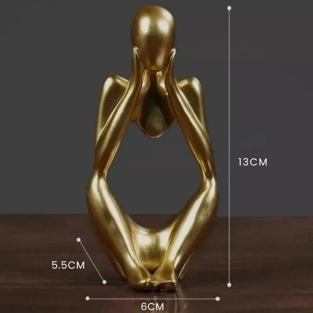 Escultura Trio Decorativo Pensador Abstrato