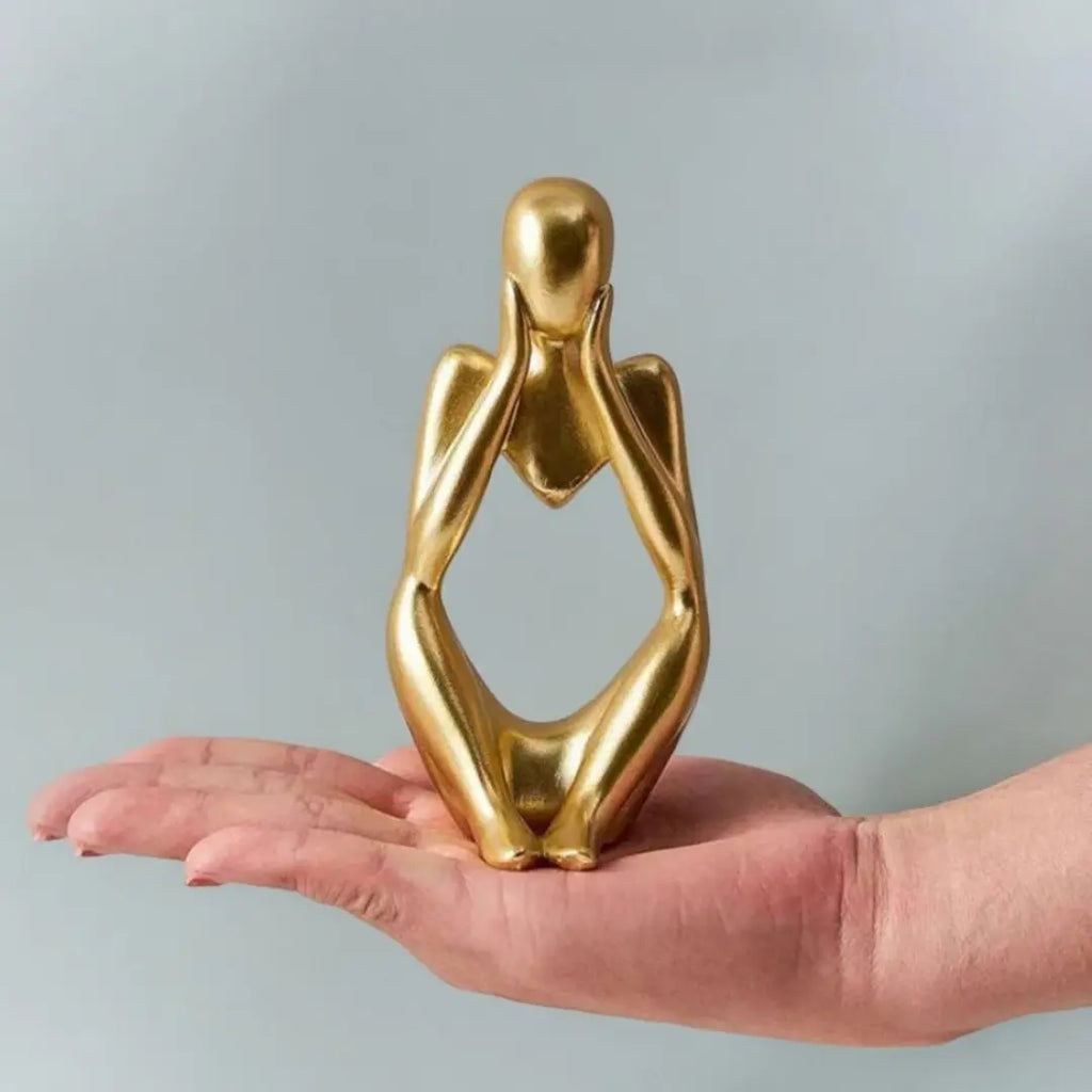 Escultura Trio Decorativo Pensador Abstrato