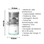 Espremedor Elétrico Portátil USB + Ebook Grátis - Modern Casa
