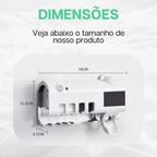 Esterilizador de Escova Dental UV e Dispensador de Pasta - Modern Casa