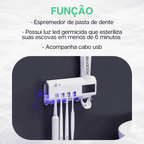 Esterilizador de Escova Dental UV e Dispensador de Pasta - Modern Casa
