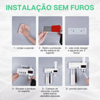 Esterilizador de Escova Dental UV e Dispensador de Pasta - Modern Casa