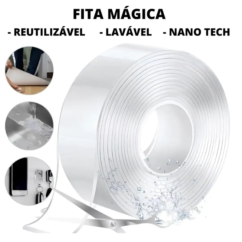 Fita Adesiva Nano Mágica Lavável