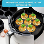 Forma Silicone Air Fryer Cupcake e Bolos Antiaderente - Modern Casa
