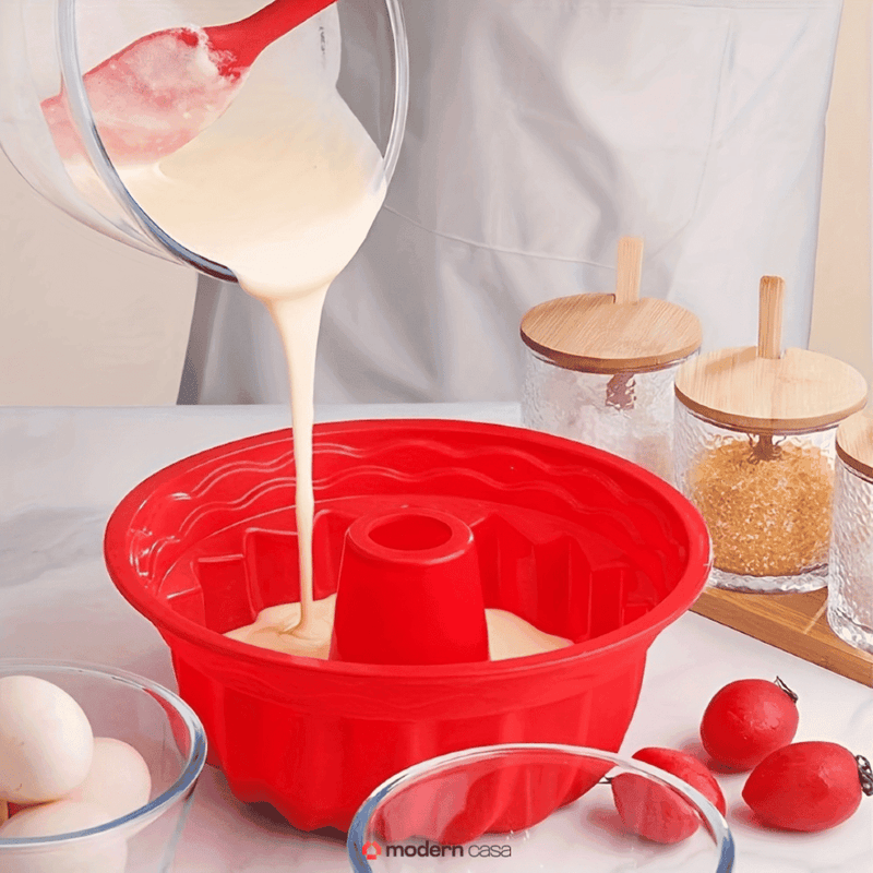 Forma Silicone Antiaderente Para Bolos e Pudins - Modern Casa