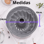 Forma Silicone Antiaderente Para Bolos e Pudins - Modern Casa