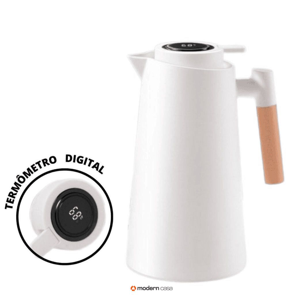 Garrafa Térmica com Termômetro 1 Litro - Modern Casa