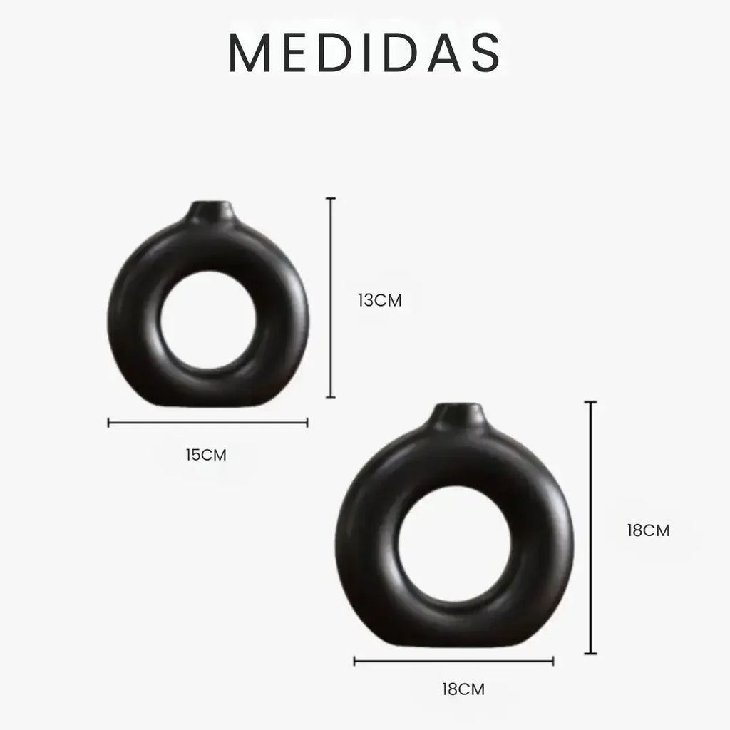 Kit 2 Vasos Redondos Donut
