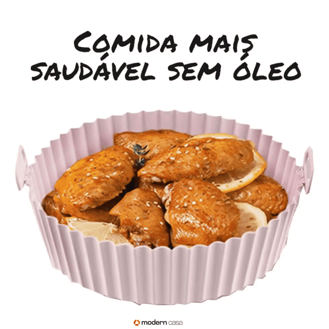 Kit 6 Formas Airfryer Silicone Antiaderente - Modern Casa