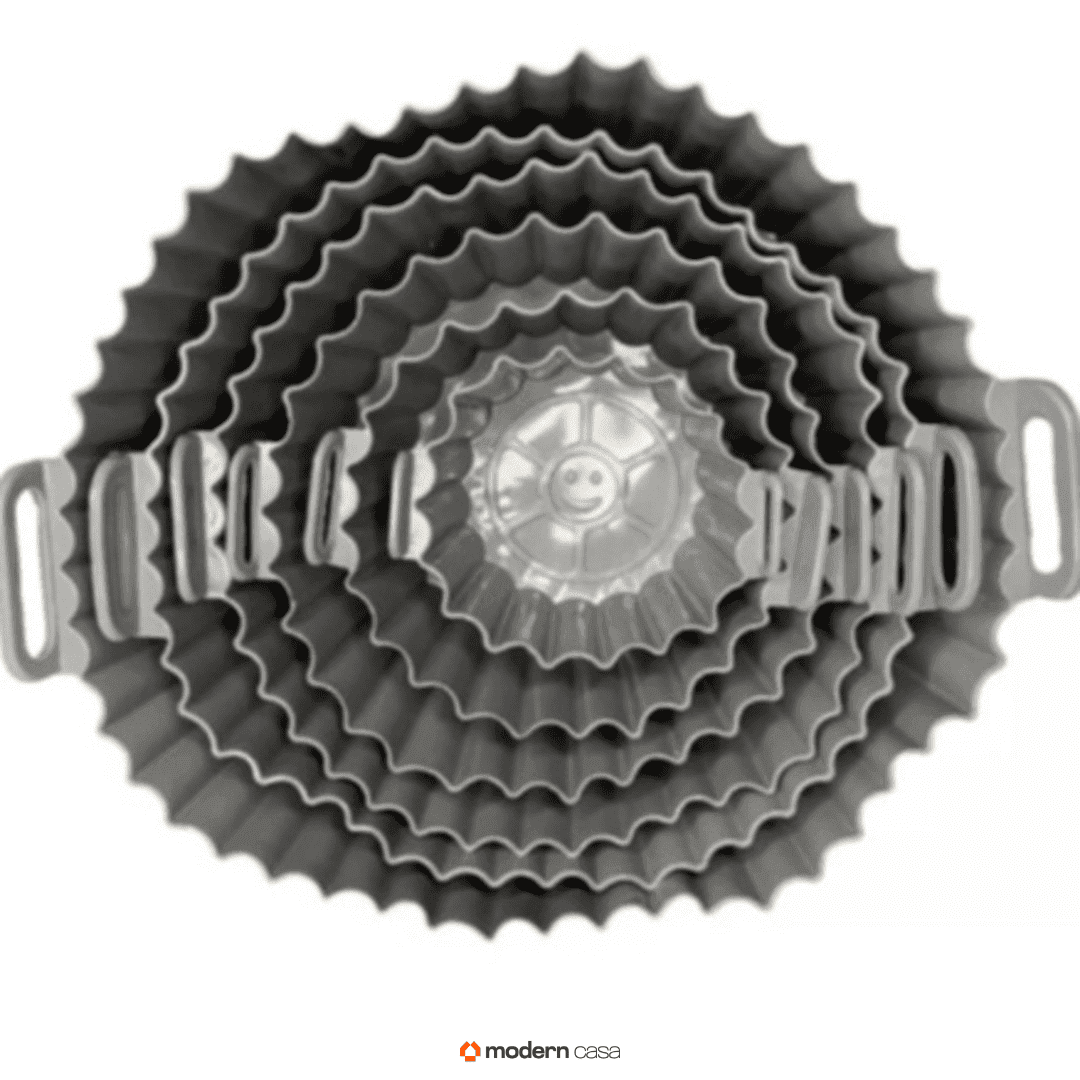 Kit 6 Formas Airfryer Silicone Antiaderente - Modern Casa