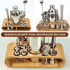 Kit Barman Coqueteleira Profissional Inox 12 Peças - Modern Casa