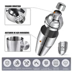 Kit Barman Coqueteleira Profissional Inox 12 Peças - Modern Casa