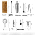 Kit Barman Coqueteleira Profissional Inox 12 Peças - Modern Casa