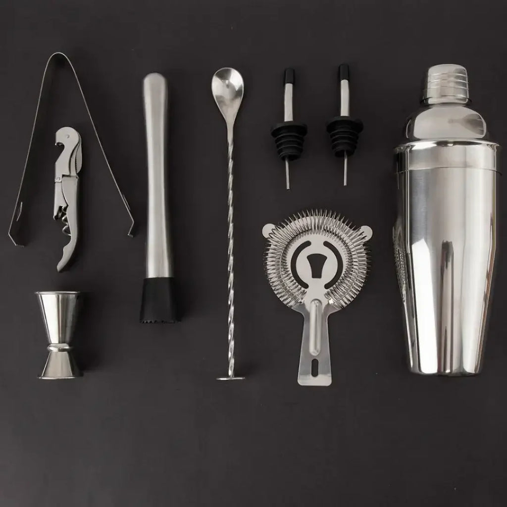 Kit Barman Coqueteleira Profissional Inox 12 Peças - Modern Casa