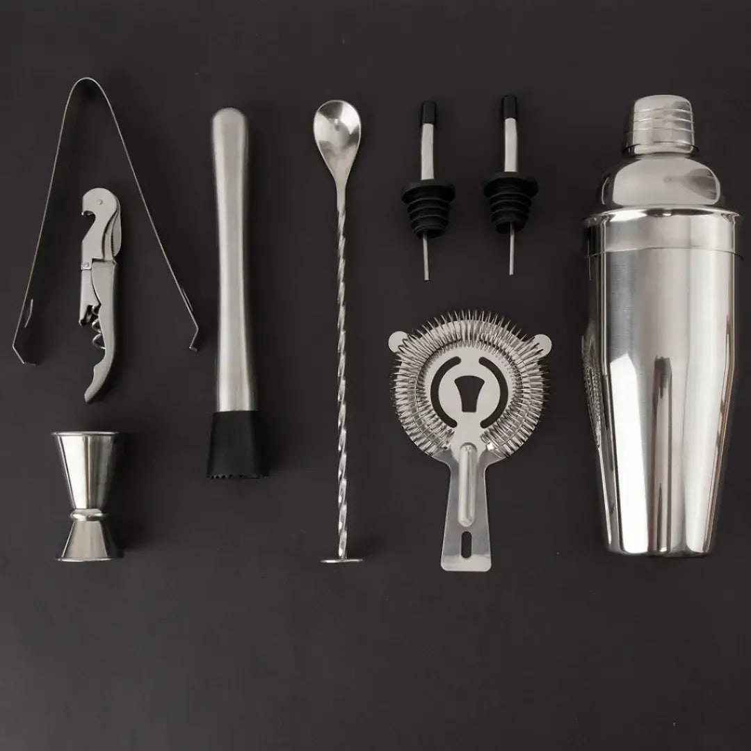 Kit Barman Coqueteleira Profissional Inox 12 Peças - Modern Casa