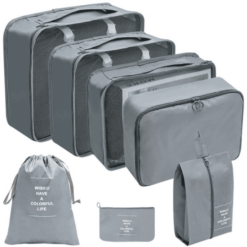 Kit Bolsas Organizadoras Para Mala de Viagem