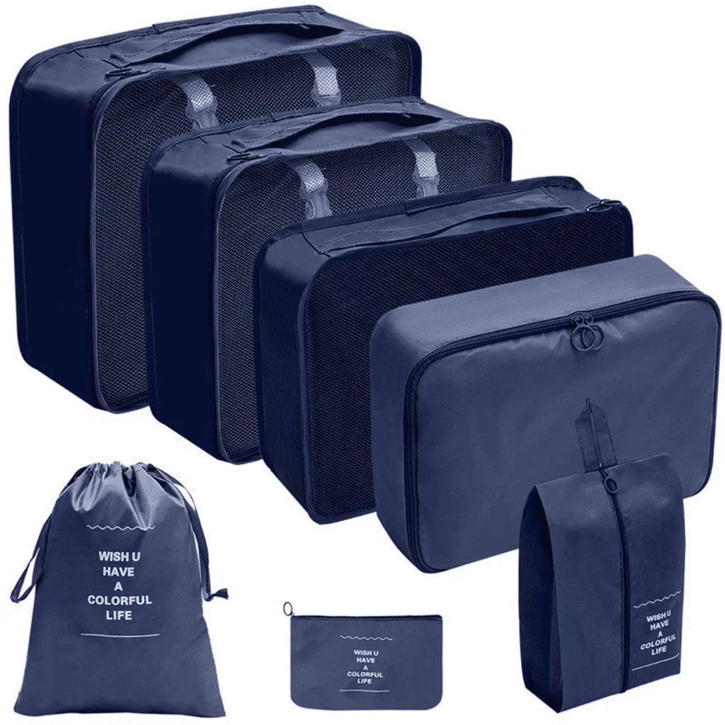 Kit Bolsas Organizadoras Para Mala de Viagem - Compre 5 Leve 7 - Modern Casa