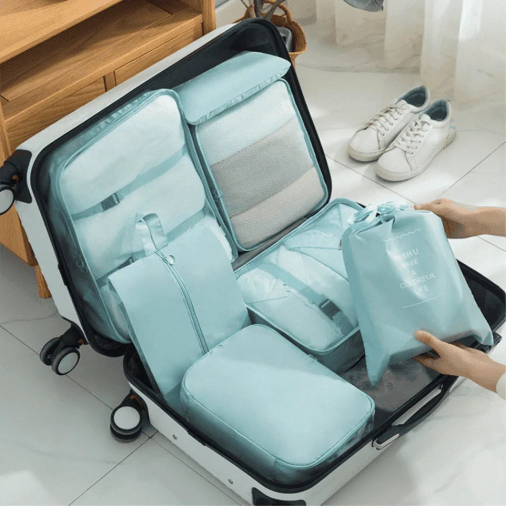 Kit Bolsas Organizadoras Para Mala de Viagem - Compre 5 Leve 7 - Modern Casa