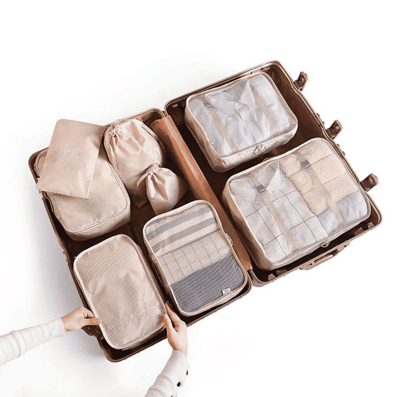 Kit Bolsas Organizadoras Para Mala de Viagem