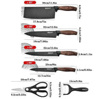 Kit de Facas 6 Peças com Tesoura e Descascador - Modern Casa