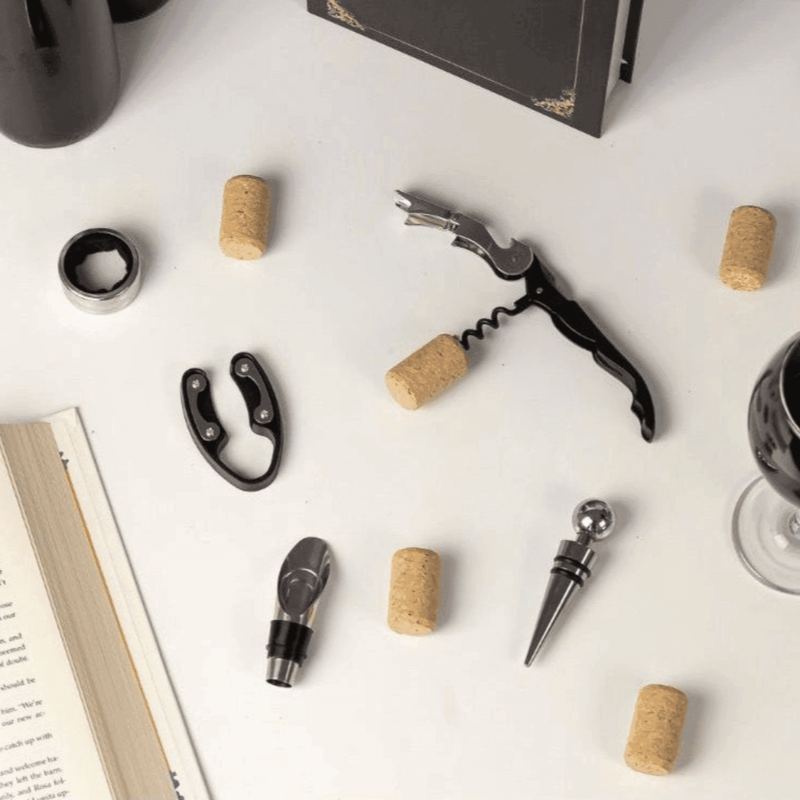 Kit de Vinho em Formato de Livro - Modern Casa